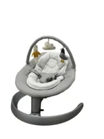 Nôi Nuna Leaf Grow màu xám nhạt (kèm thanh đồ chơi)