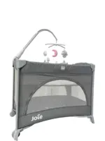 Giường cũi trẻ em Joie Kubbie Sleep Foggy Gray (tặng kèm thanh đồ chơi treo cũi)
