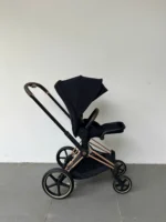 Xe đẩy Cybex priam màu đen khung rose gold (còn box seat pack) - Ảnh 10