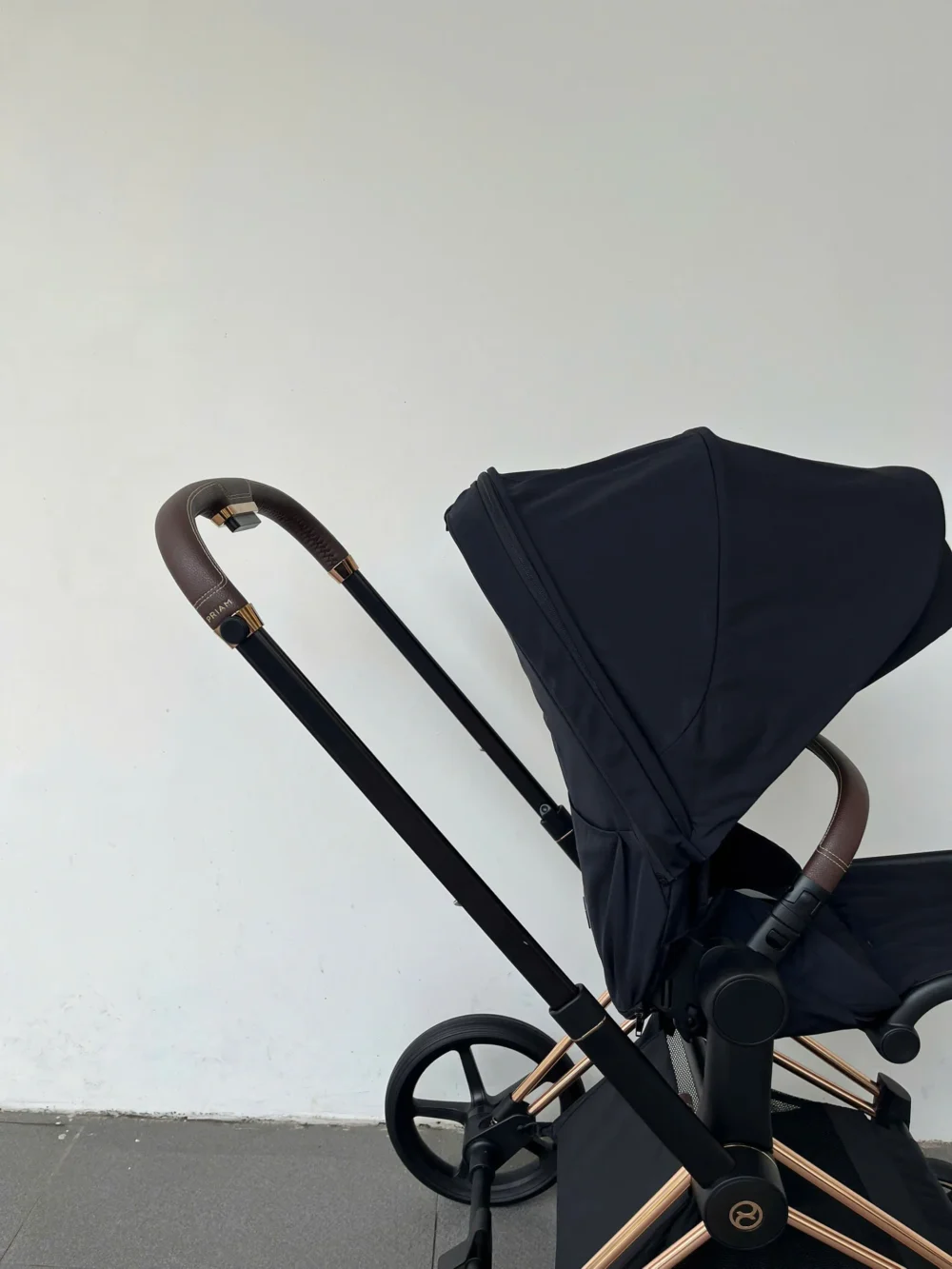 Xe đẩy Cybex priam màu đen khung rose gold (còn box seat pack) - Ảnh 15