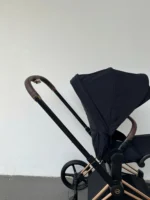 Xe đẩy Cybex priam màu đen khung rose gold (còn box seat pack) - Ảnh 15