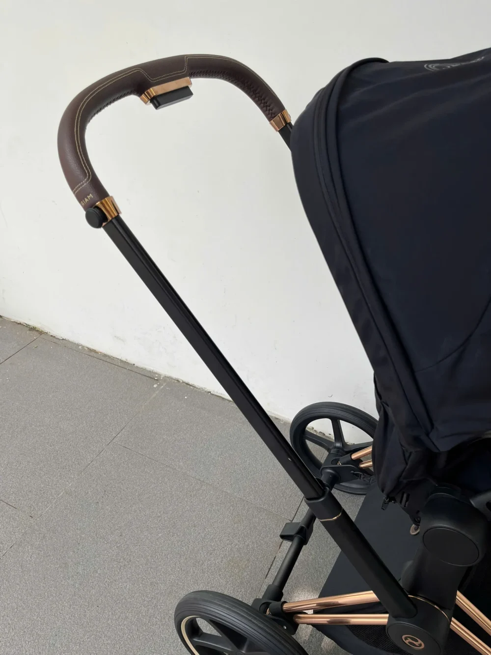 Xe đẩy Cybex priam màu đen khung rose gold (còn box seat pack) - Ảnh 20