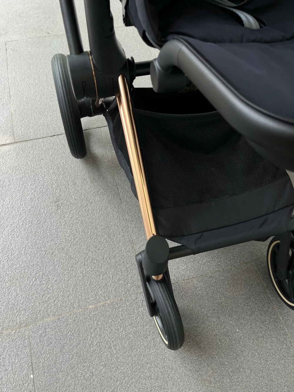 Xe đẩy Cybex priam màu đen khung rose gold (còn box seat pack) - Ảnh 27