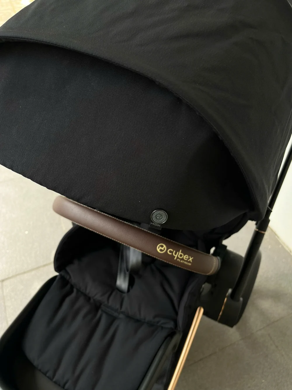 Xe đẩy Cybex priam màu đen khung rose gold (còn box seat pack) - Ảnh 30
