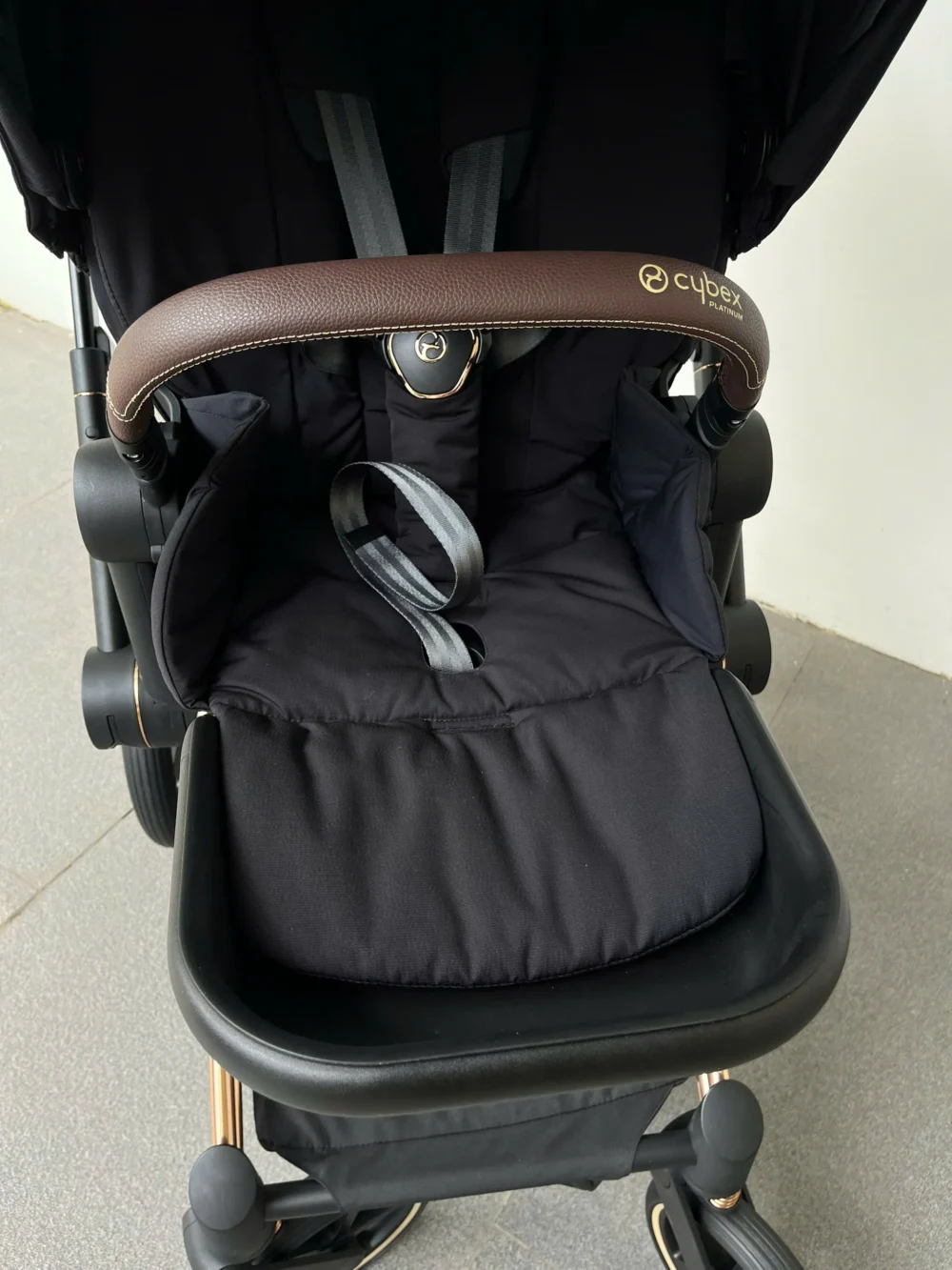 Xe đẩy Cybex priam màu đen khung rose gold (còn box seat pack) - Ảnh 31
