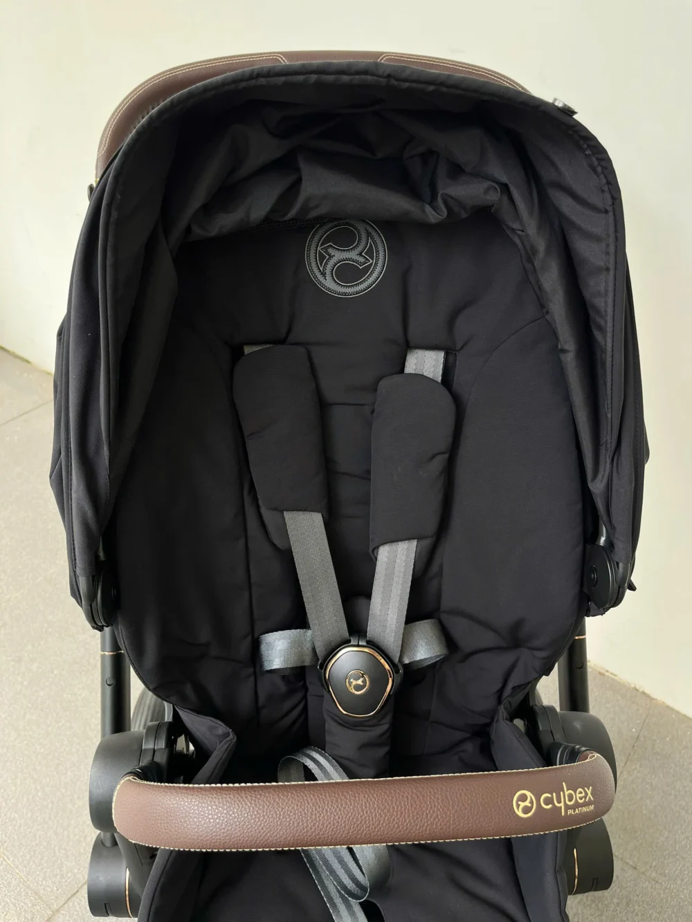 Xe đẩy Cybex priam màu đen khung rose gold (còn box seat pack) - Ảnh 33