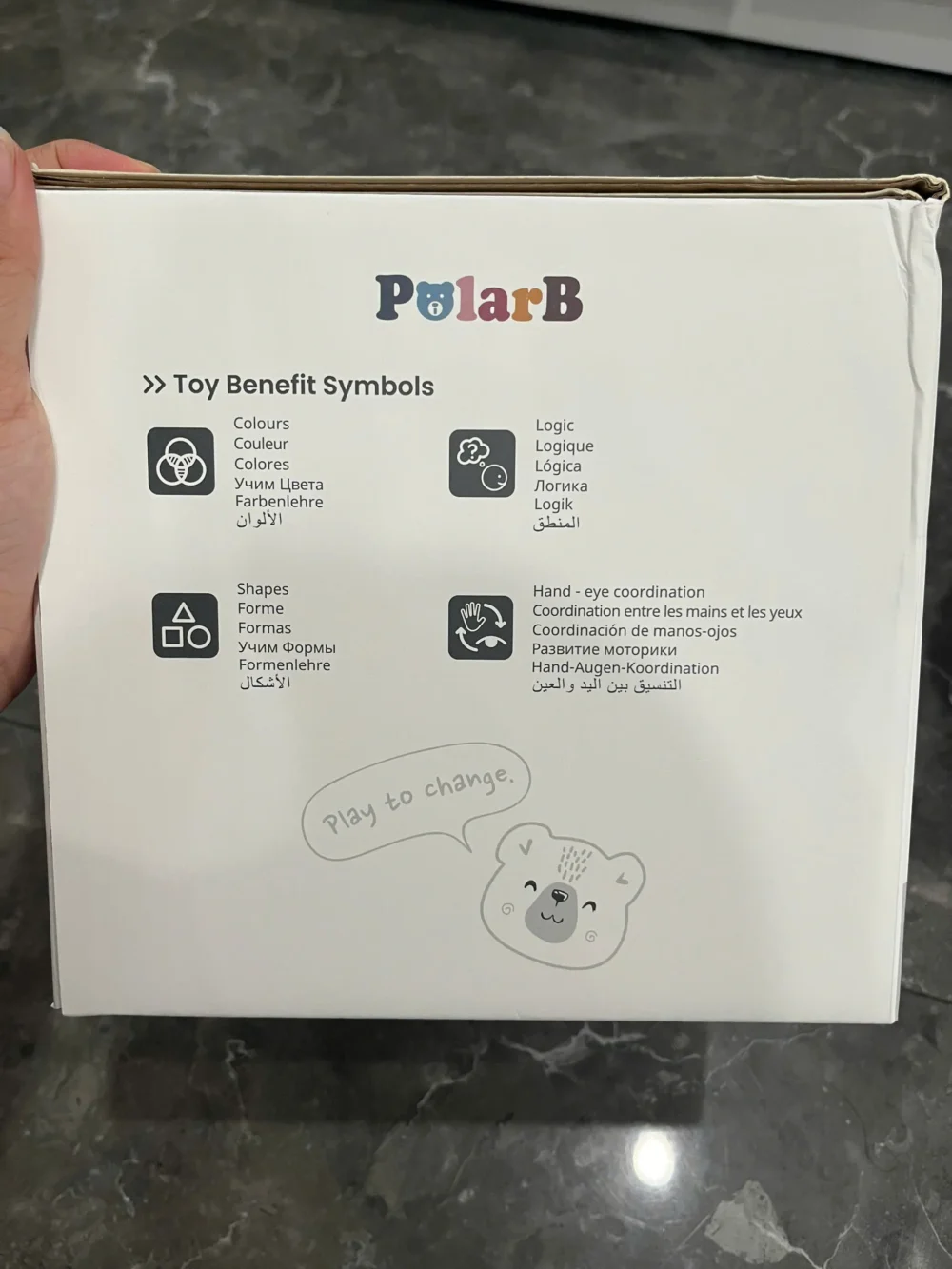 Hộp đồ chơi gỗ thả khối 5 in 1 Activity Box Polar B (full box)PolarB - Ảnh 14