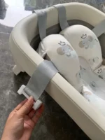 Chậu tắm gấp gọn kèm phao Inhe màu xám Inhe - Ảnh 5