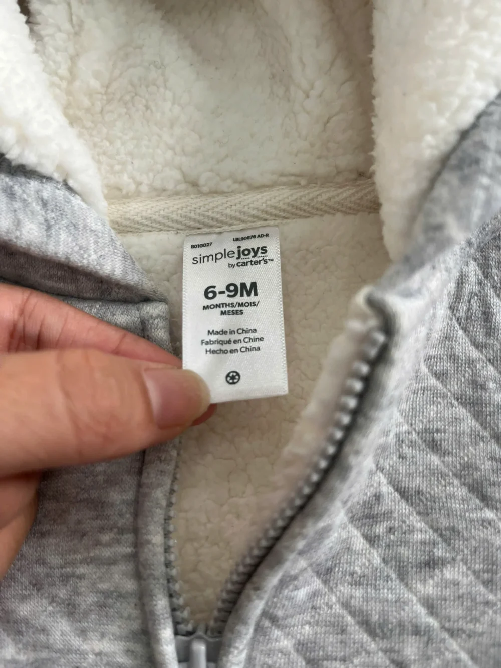 Áo khoác nỉ chèn bông lông cừu Carter's (6 đến 9 tháng) Carter’s - Ảnh 11