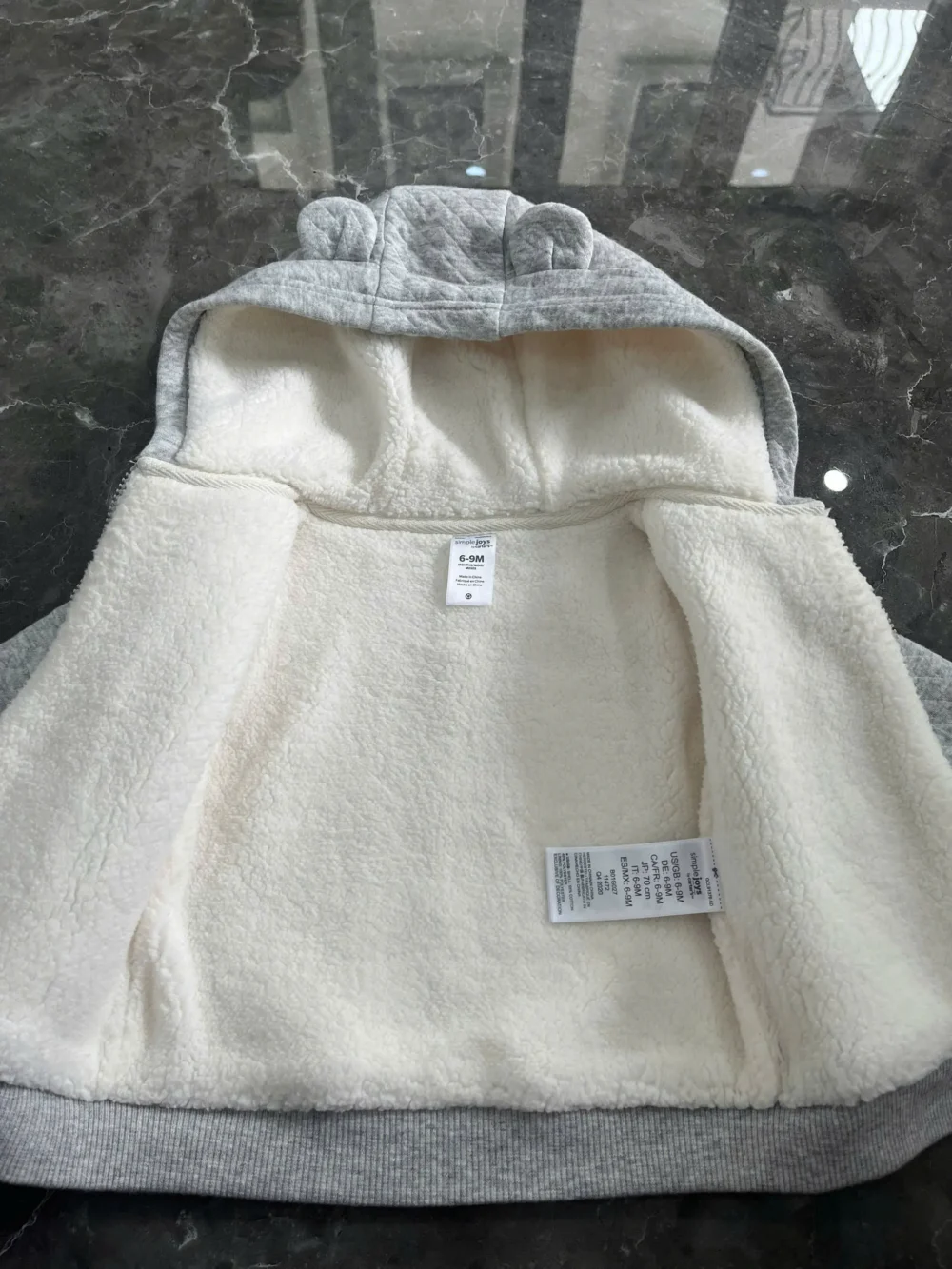 Áo khoác nỉ chèn bông lông cừu Carter's (6 đến 9 tháng) Carter’s - Ảnh 5