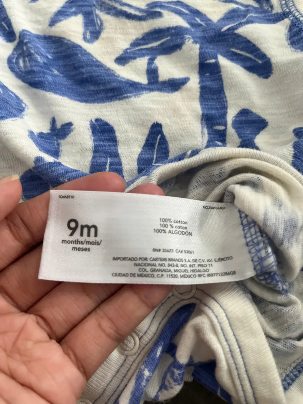 Set 2 bộ bodysuit Carter’s (6 đến 9 tháng)Carter’s - Ảnh 6