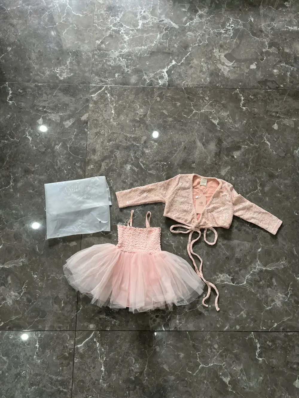 Set đầm bé gái kèm áo khoác dài tay lấp lánh Oren (6 đến 9 tháng) - Ảnh 11