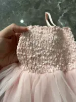 Set đầm bé gái kèm áo khoác dài tay lấp lánh Oren (6 đến 9 tháng) - Ảnh 9