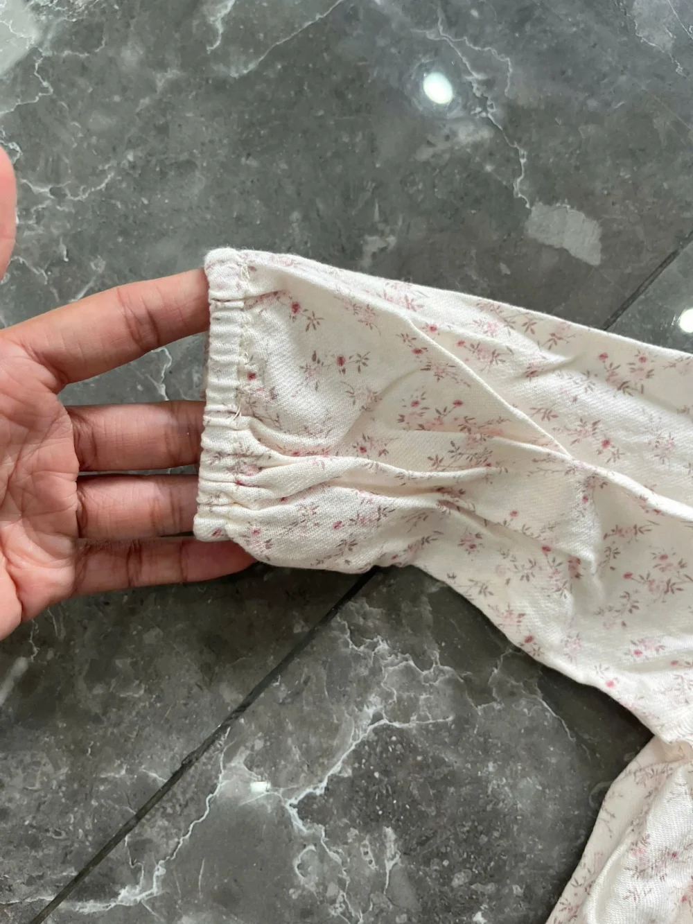 Set 3 món đồ bé gái vintage màu hồng mix brand (size 66) - Ảnh 12