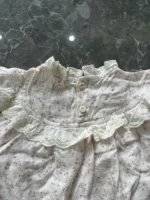 Set 3 món đồ bé gái vintage màu hồng mix brand (size 66) - Ảnh 17