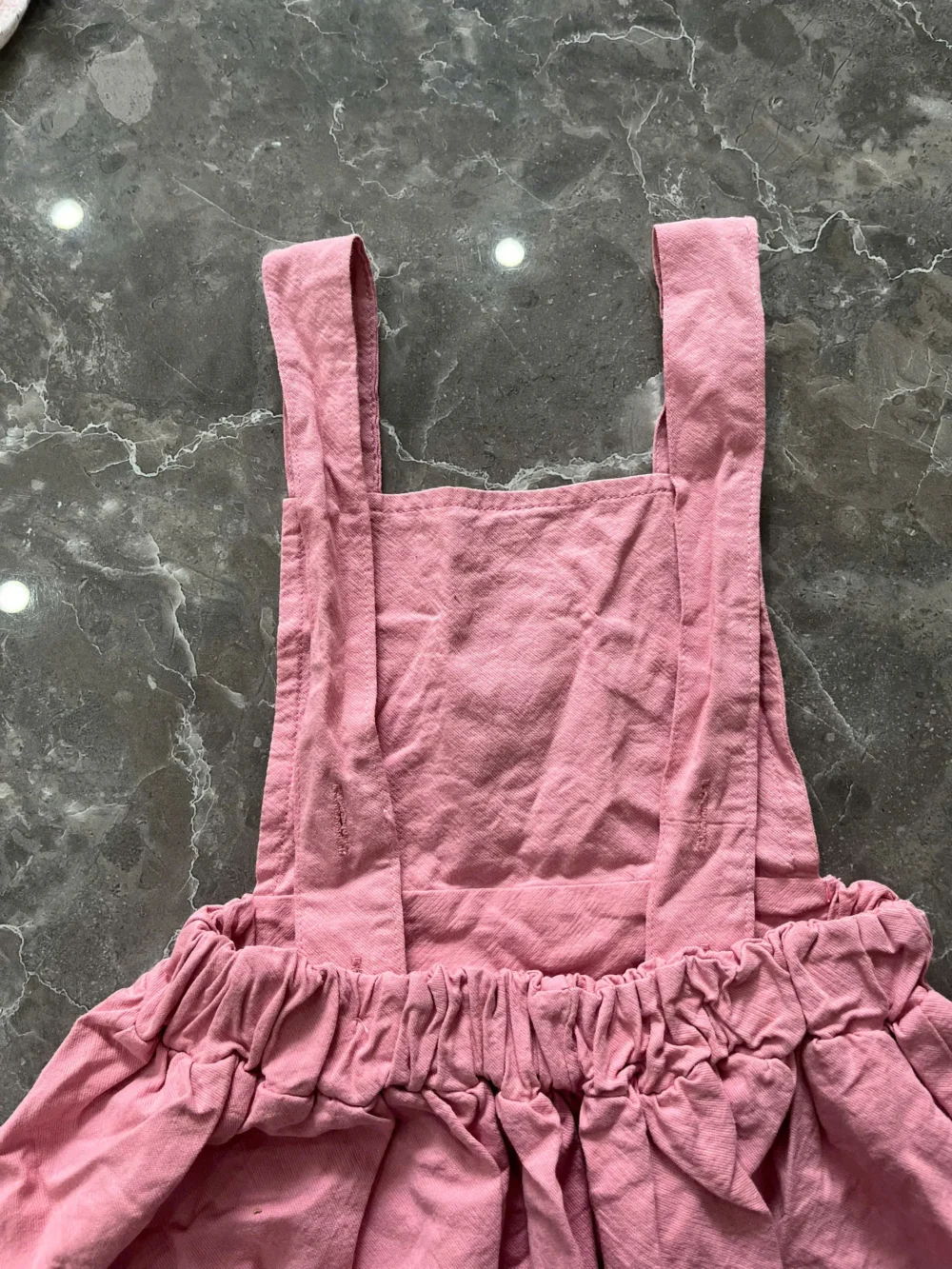 Set 3 món đồ bé gái vintage màu hồng mix brand (size 66) - Ảnh 3
