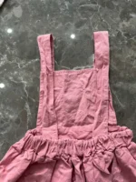 Set 3 món đồ bé gái vintage màu hồng mix brand (size 66) - Ảnh 3