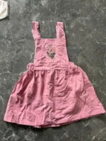 Set 3 món đồ bé gái vintage màu hồng mix brand (size 66) - Ảnh 7