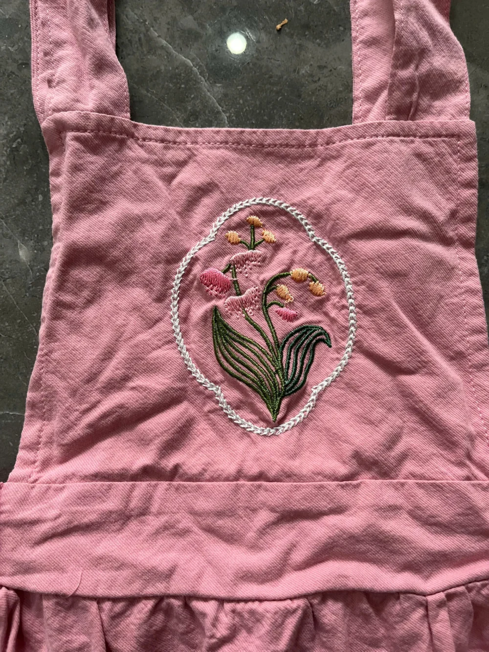 Set 3 món đồ bé gái vintage màu hồng mix brand (size 66) - Ảnh 10