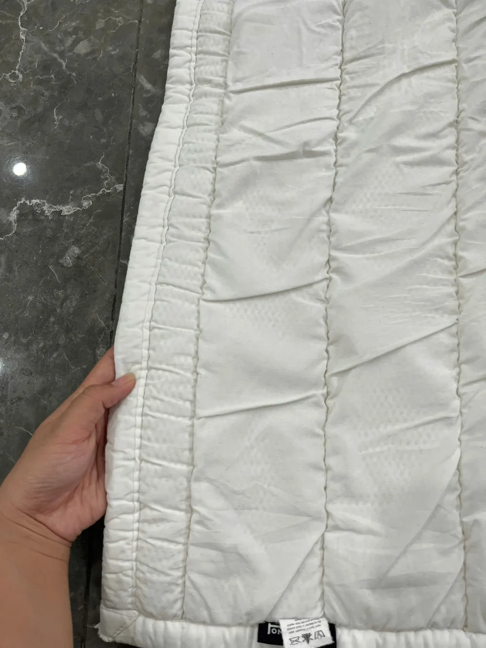 Thảm điều hoà Dono&Dono cotton sợi tre 3 lớp dùng được 4 mùa hoạ tiết STAR, KT 140x200cm - Ảnh 5