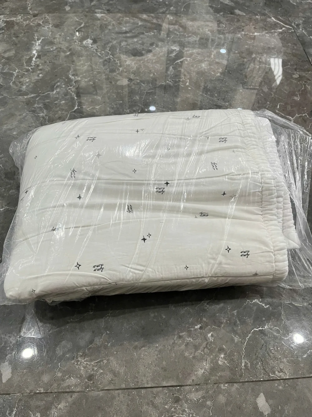 Thảm điều hoà Dono&Dono cotton sợi tre 3 lớp dùng được 4 mùa hoạ tiết STAR, KT 140x200cm - Ảnh 7