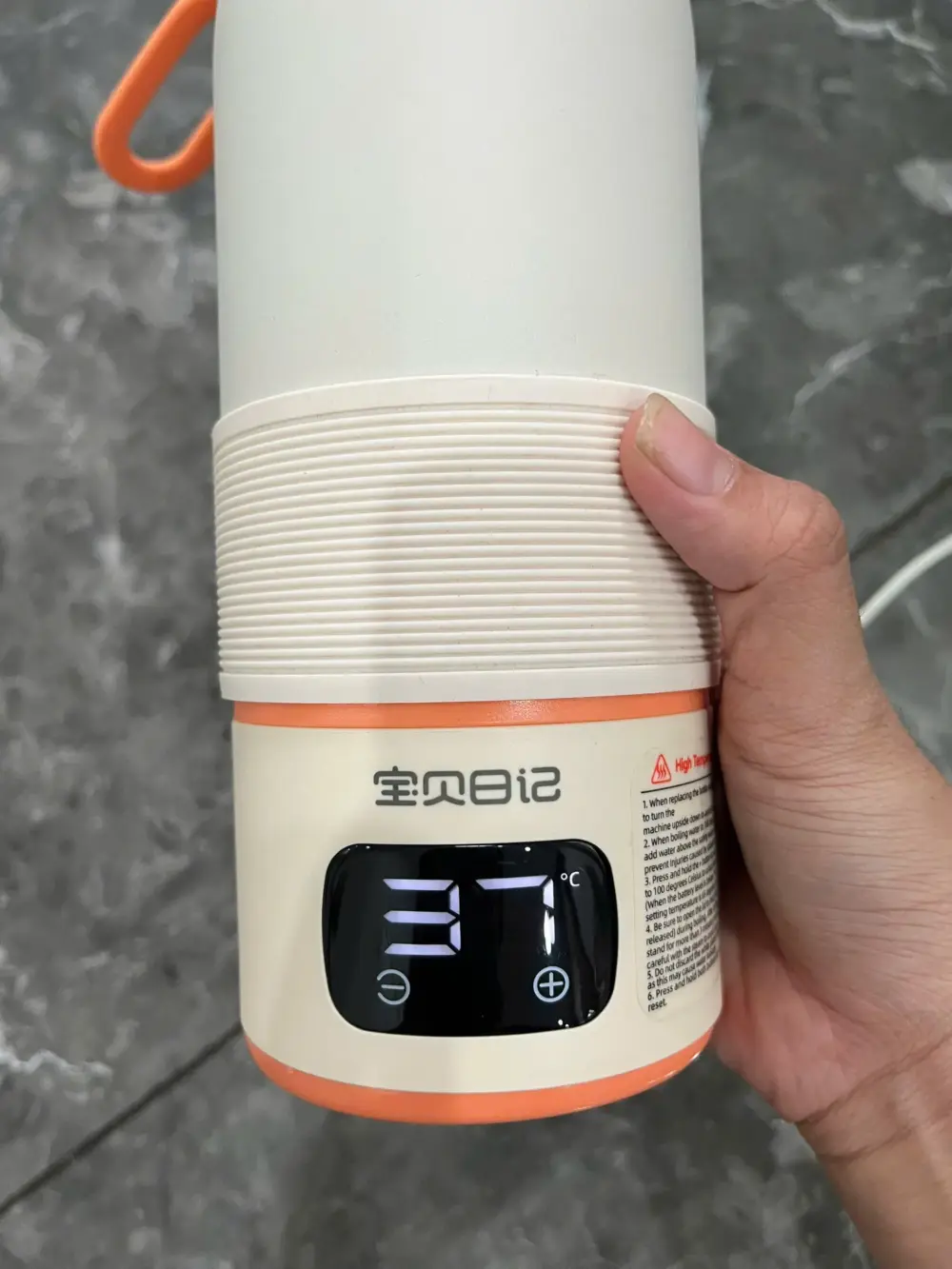 Bình hâm sữa & đun nước di dộng HELALIFE T6 pro (còn box & bảo hành) tặng kèm cổ nối bình Tommee Tippee & Moyuum - Ảnh 6