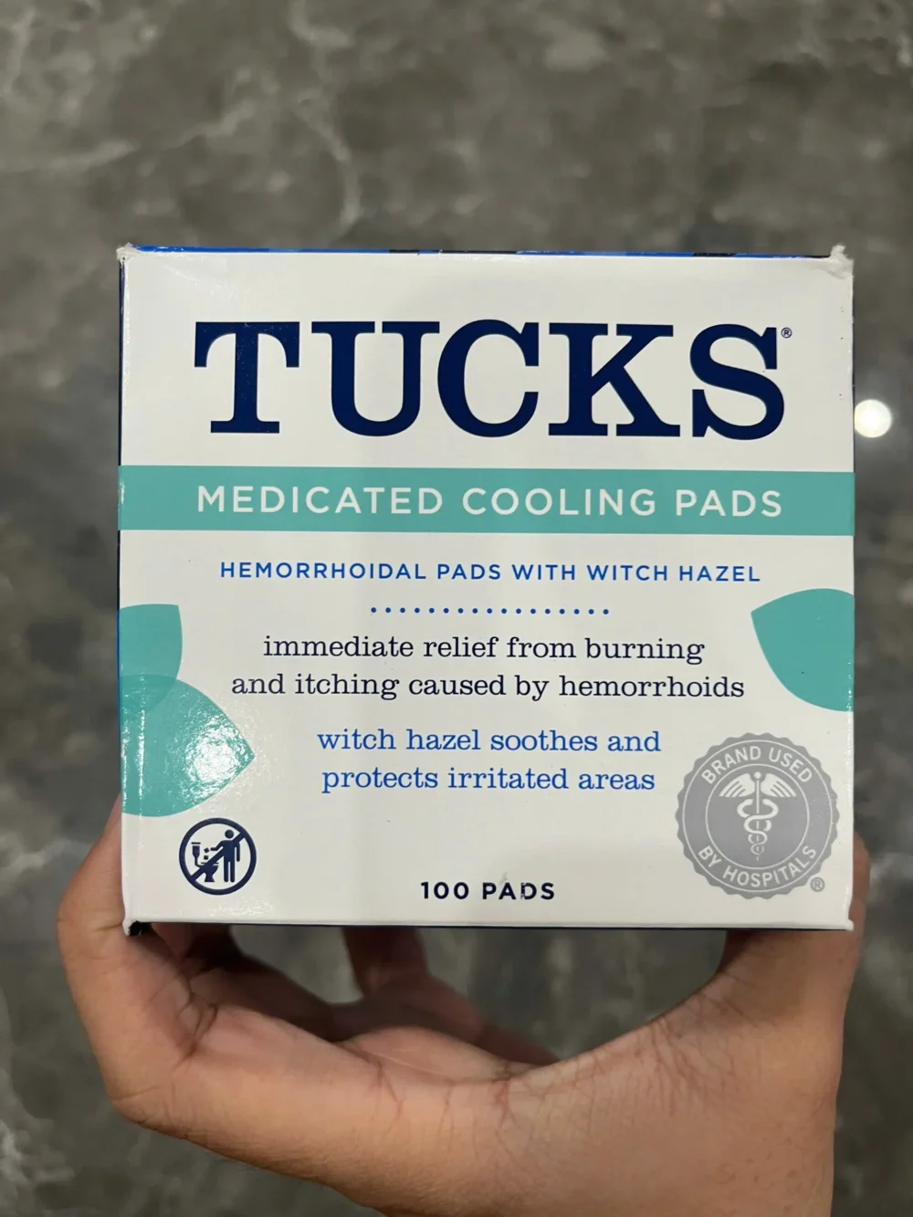 Miếng dán lạnh Tucks giảm đau sau sinh 100 miếng (full box) - Ảnh 4