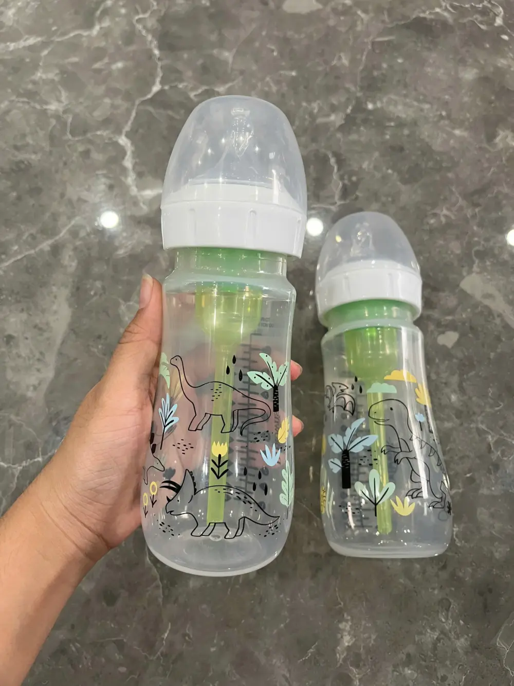 Set 2 bình sữa Dr Browns Option Plus Cổ rộng nhựa PP 270ml - Ảnh 7