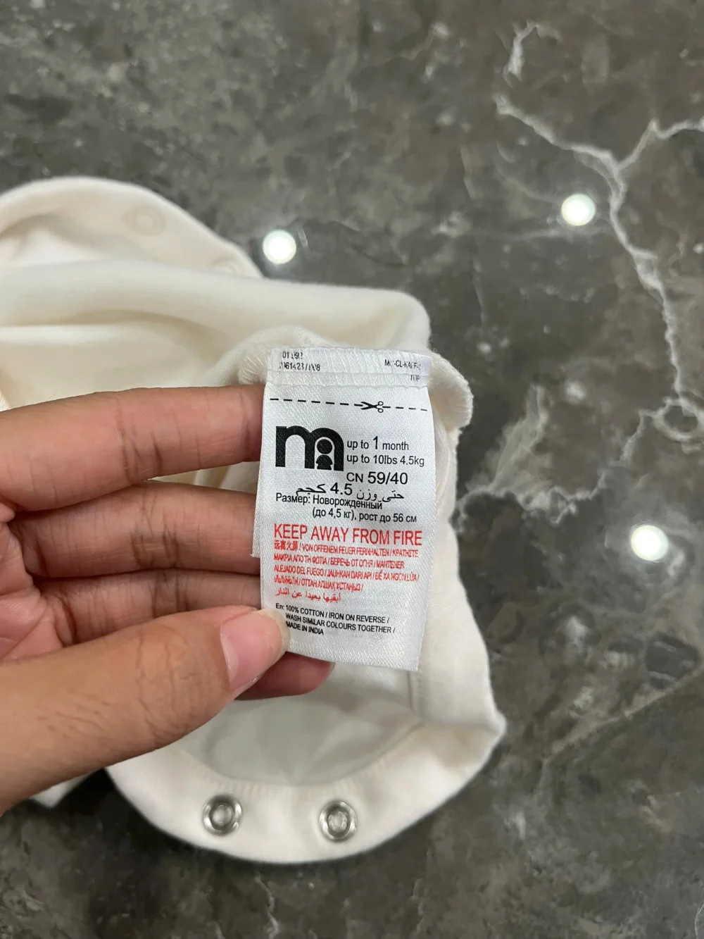 Set 5 bộ bodysuit Mothercare (size newborn) - Ảnh 21