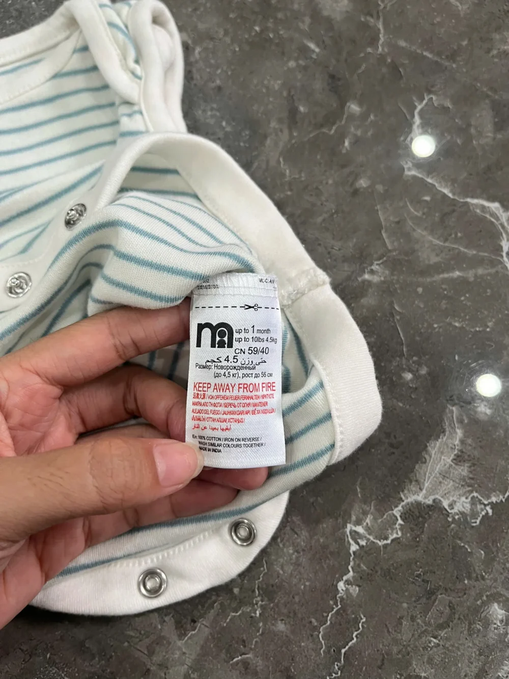 Set 5 bộ bodysuit Mothercare (size newborn) - Ảnh 23