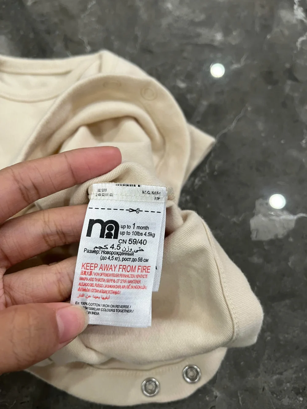 Set 4 bộ bodysuit Mothercare (size newborn) tặng kèm 1 bodysuit đã sử dụng nhẹ - Ảnh 20