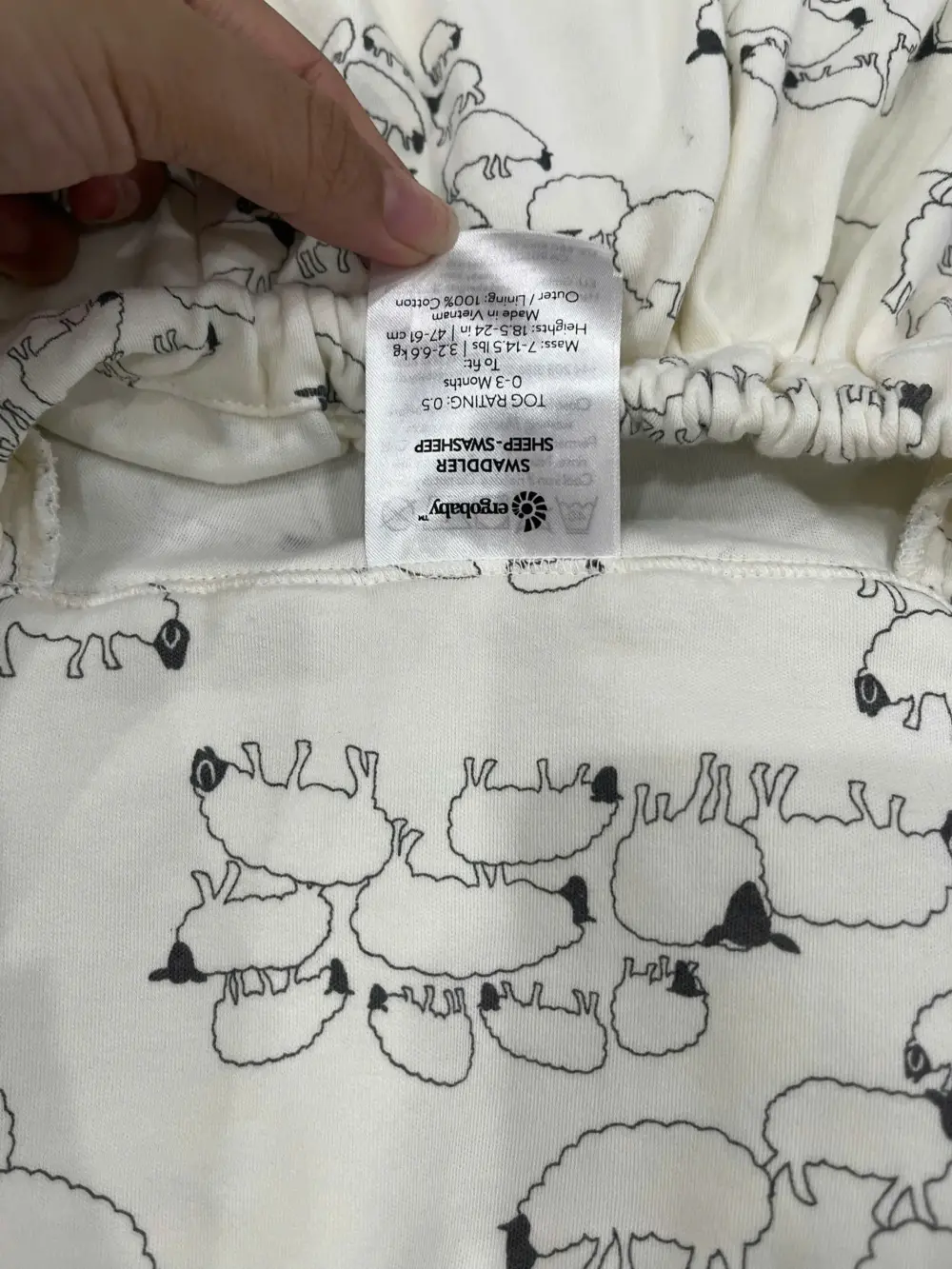 Túi ngủ kiêm quấn chũn Ergo baby (size 0 đến 3 tháng) - Ảnh 3