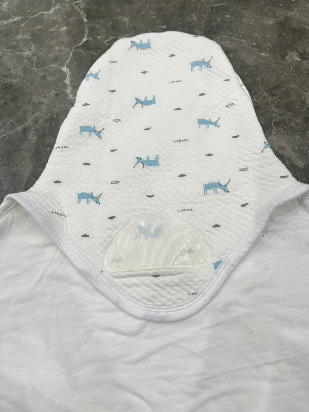 Túi quấn bé Họa tiết Nai Xanh Animo (new born) - Ảnh 4