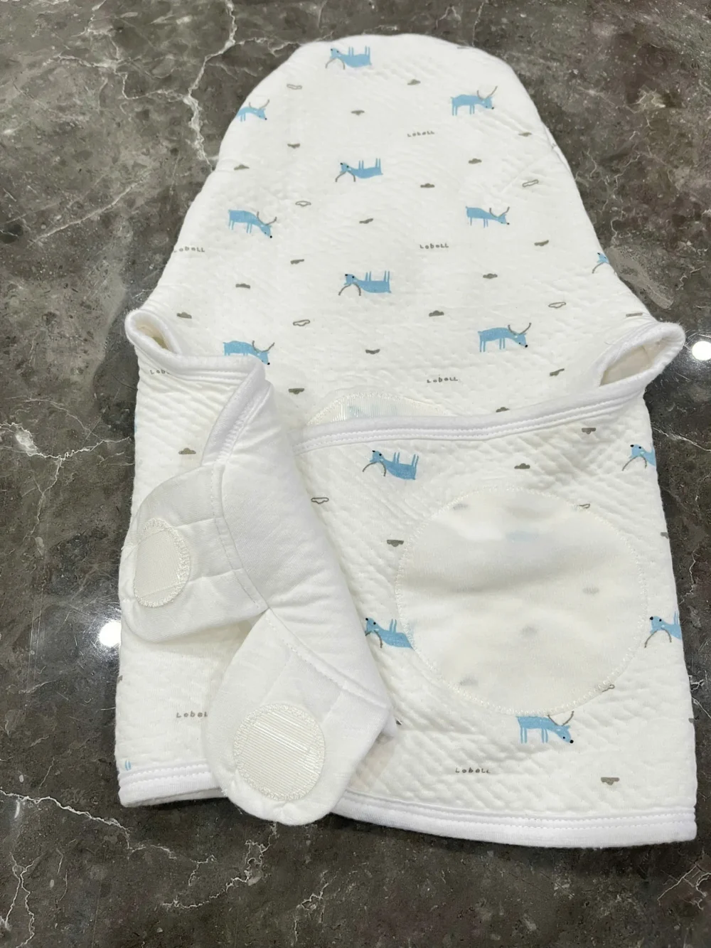 Túi quấn bé Họa tiết Nai Xanh Animo (new born) - Ảnh 5