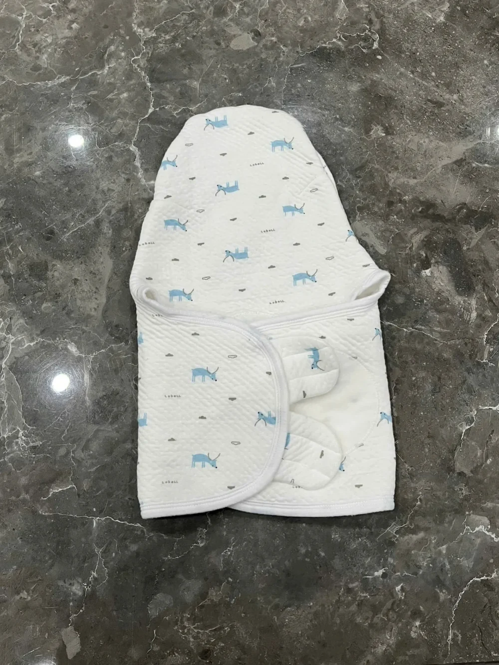 Túi quấn bé Họa tiết Nai Xanh Animo (new born) - Ảnh 8