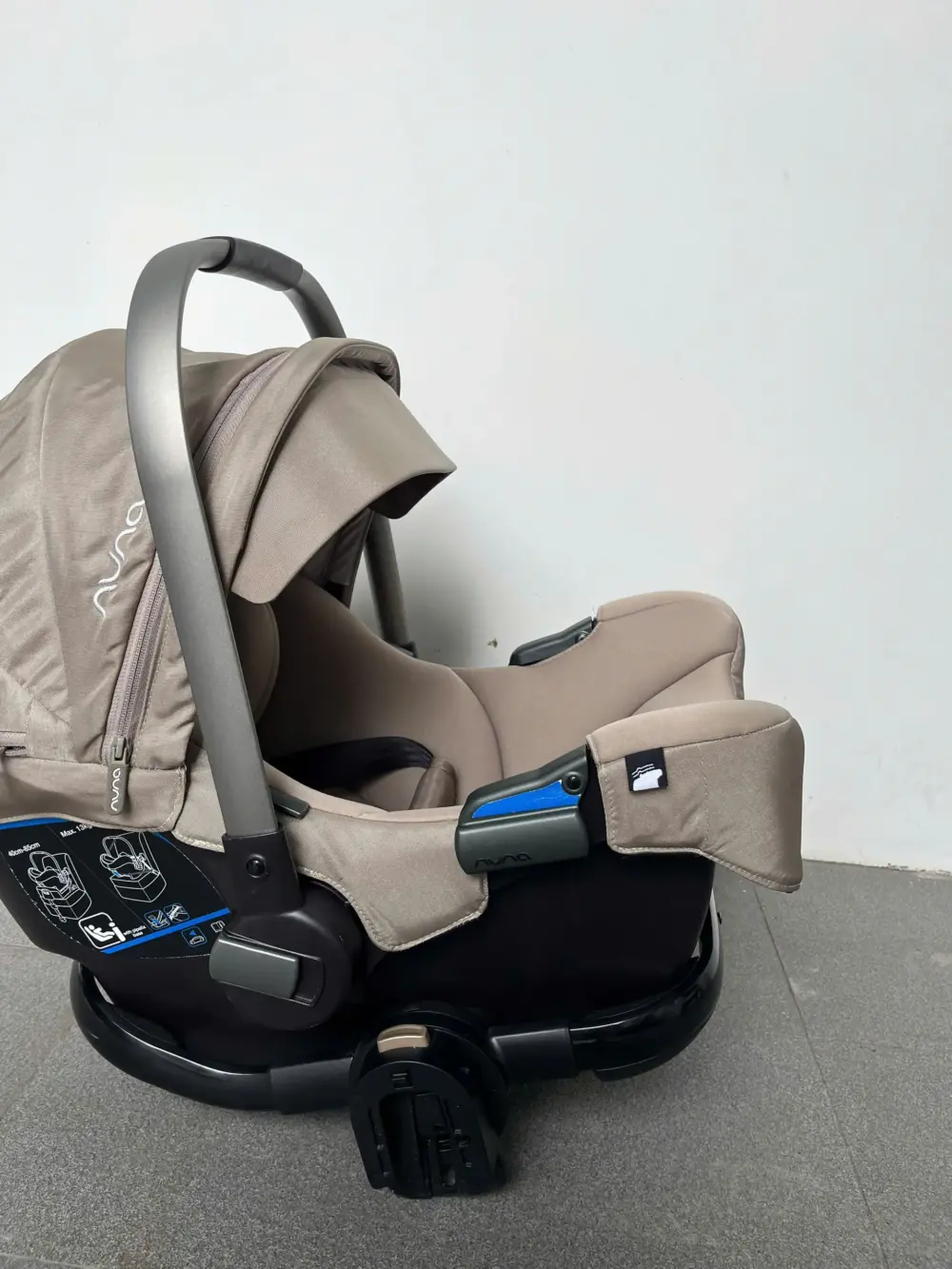 Nôi Nuna pipa icon sơ sinh (infant) kiêm ghế oto cho sinh đến tối đa 13kg (2 tuổi) sẵn kèm khung lắp xe đẩy Nuna triv - Ảnh 13