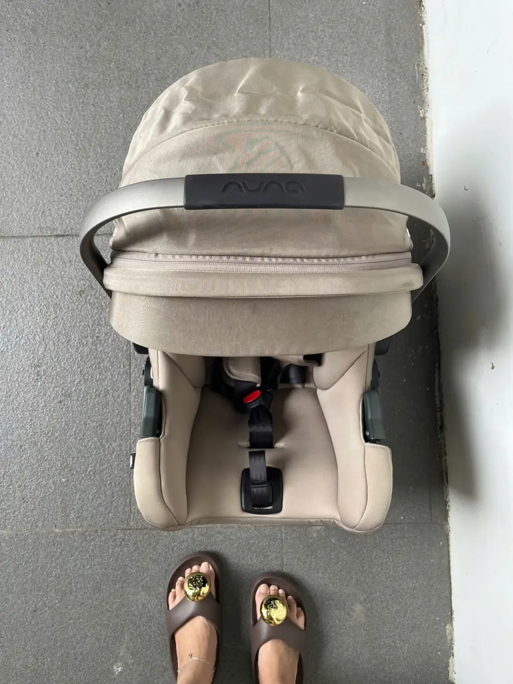 Nôi Nuna pipa icon sơ sinh (infant) kiêm ghế oto cho sinh đến tối đa 13kg (2 tuổi) sẵn kèm khung lắp xe đẩy Nuna triv - Ảnh 16