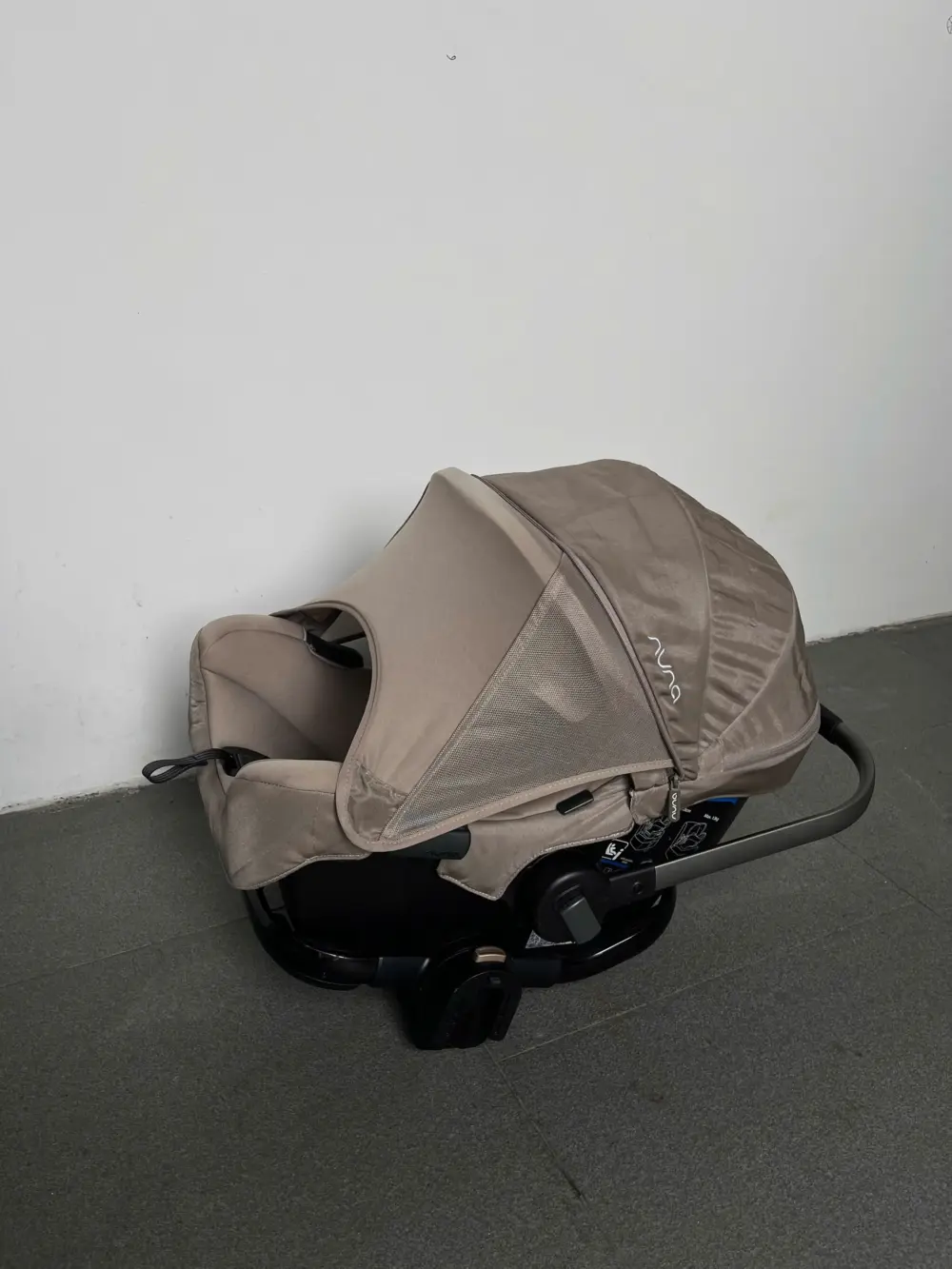 Nôi Nuna pipa icon sơ sinh (infant) kiêm ghế oto cho sinh đến tối đa 13kg (2 tuổi) sẵn kèm khung lắp xe đẩy Nuna triv - Ảnh 6