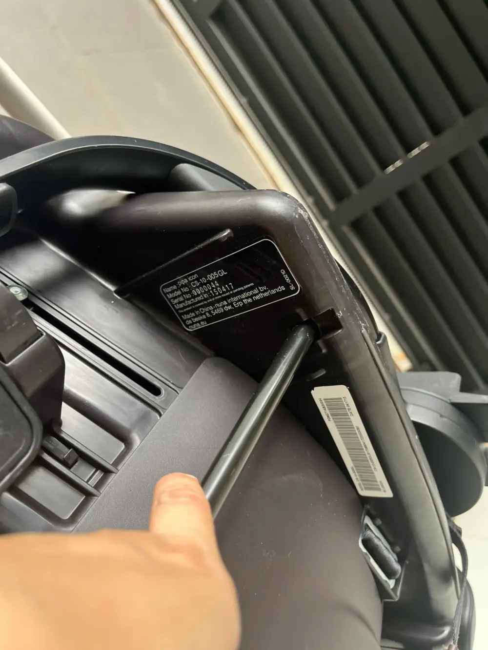 Nôi Nuna pipa icon sơ sinh (infant) kiêm ghế oto cho sinh đến tối đa 13kg (2 tuổi) sẵn kèm khung lắp xe đẩy Nuna triv - Ảnh 10