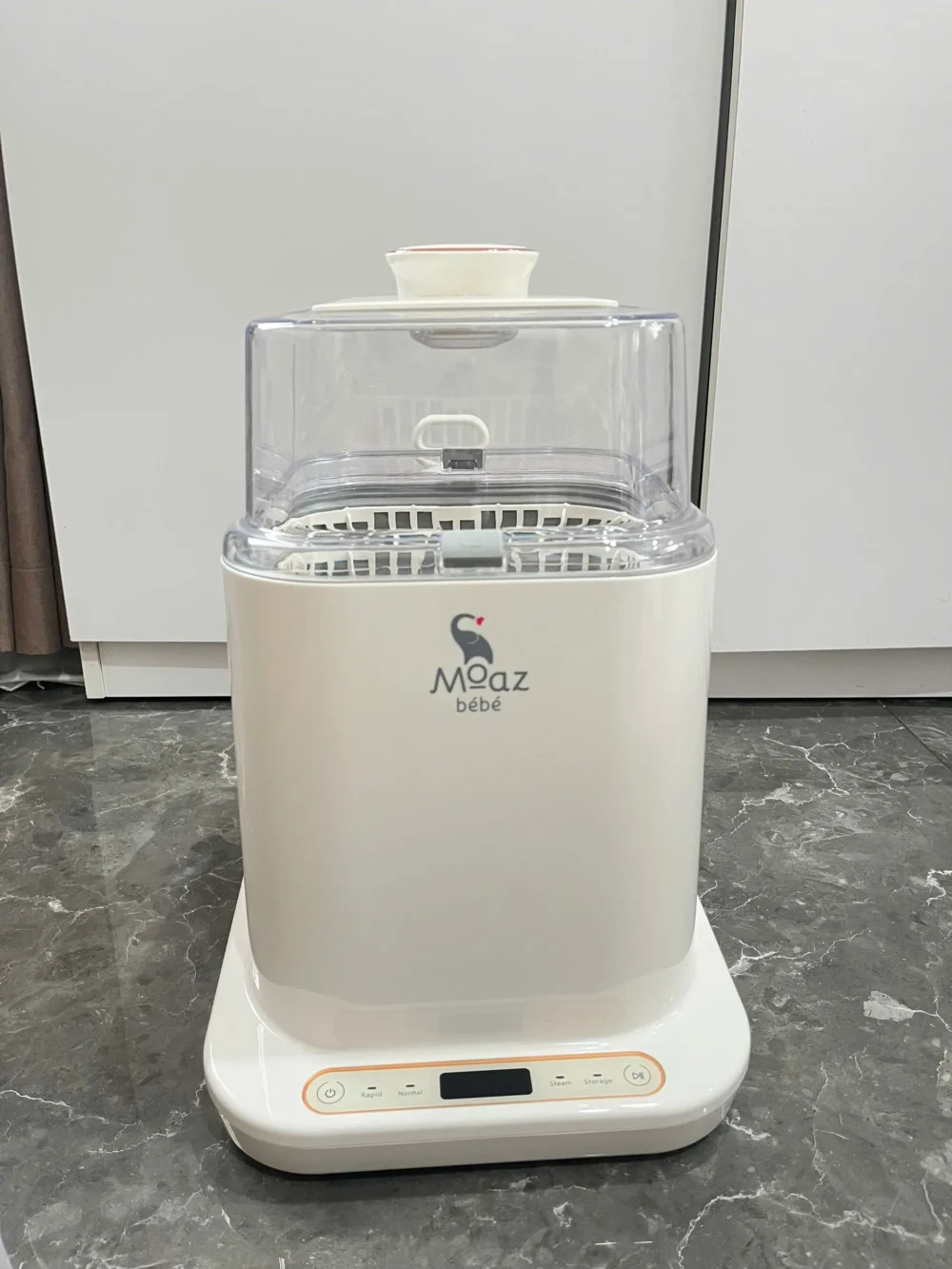 Máy rửa bình sữa, tiệt trùng và sấy khô Moaz BéBé MB064 (new 100% còn bảo hành fullbox) - Ảnh 12