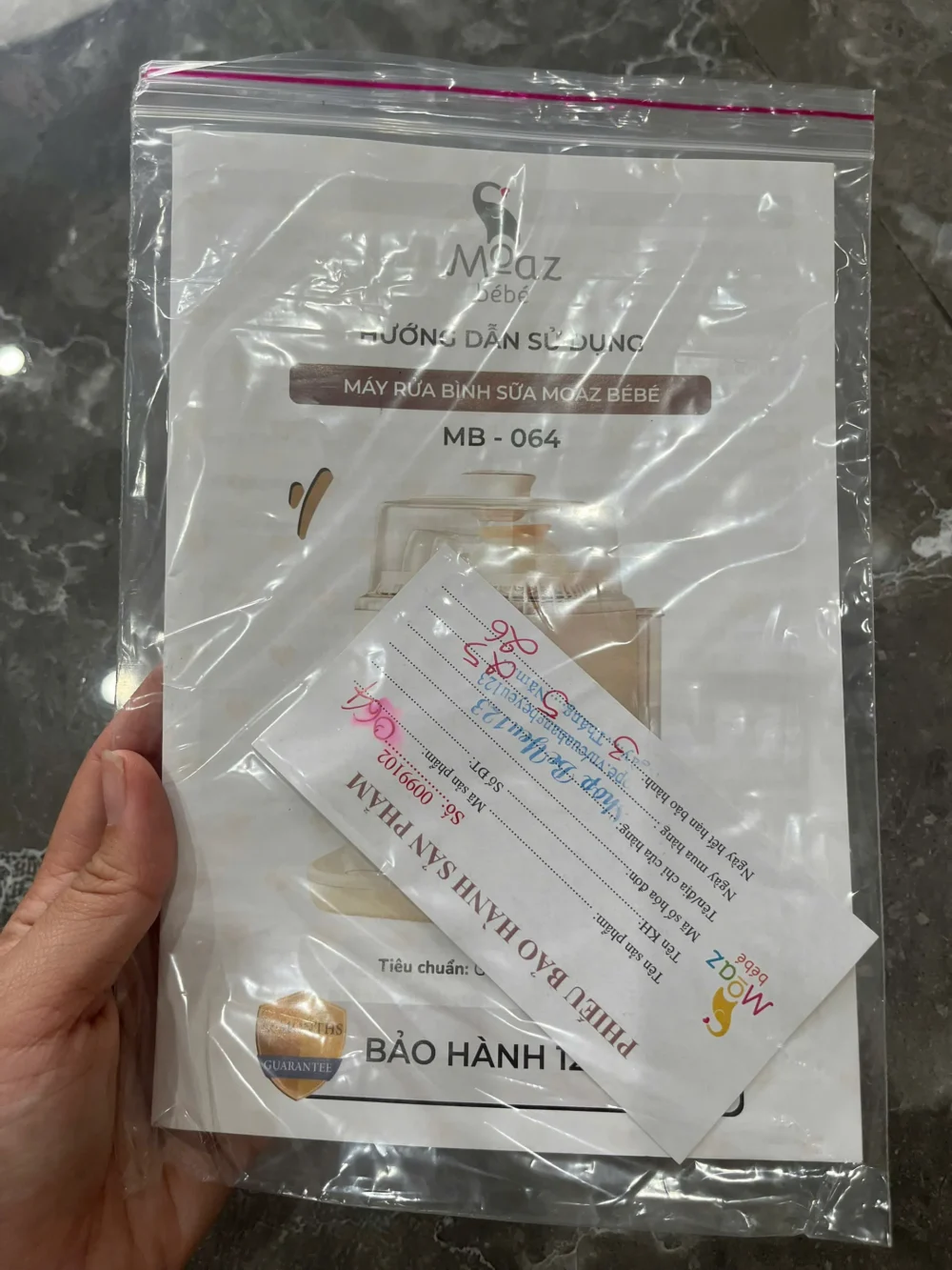 Máy rửa bình sữa, tiệt trùng và sấy khô Moaz BéBé MB064 (new 100% còn bảo hành fullbox) - Ảnh 14
