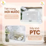 Máy rửa bình sữa, tiệt trùng và sấy khô Moaz BéBé MB064 (new 100% còn bảo hành fullbox) - Ảnh 16