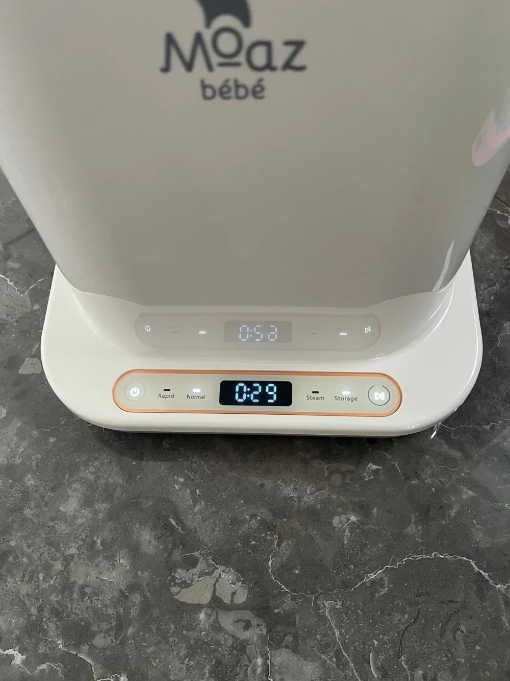 Máy rửa bình sữa, tiệt trùng và sấy khô Moaz BéBé MB064 (new 100% còn bảo hành fullbox) - Ảnh 8