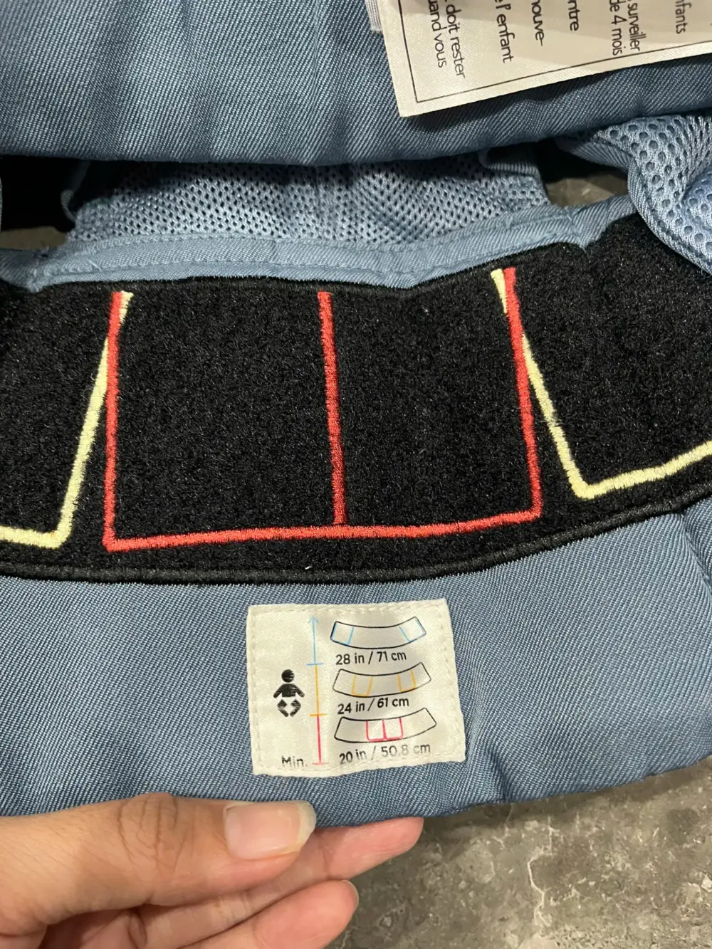 Địu Ergobaby Omni 360 Cool Air Mesh màu Oxford Blue (no box) 0-4 tuổi 3kg2 -> 20kg - Ảnh 9