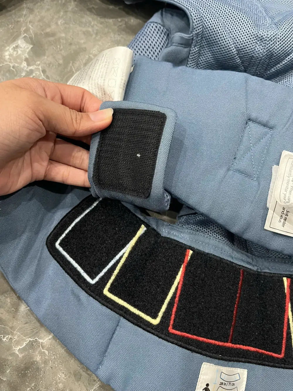 Địu Ergobaby Omni 360 Cool Air Mesh màu Oxford Blue (no box) 0-4 tuổi 3kg2 -> 20kg - Ảnh 18