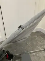 Ghế rung Baby Bjorn vải 3D màu xám nhạt kèm thanh đồ chơi (còn box) - Ảnh 2