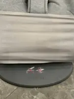 Ghế rung Baby Bjorn vải 3D màu xám nhạt kèm thanh đồ chơi (còn box) - Ảnh 4