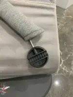 Ghế rung Baby Bjorn vải 3D màu xám nhạt kèm thanh đồ chơi (còn box) - Ảnh 8