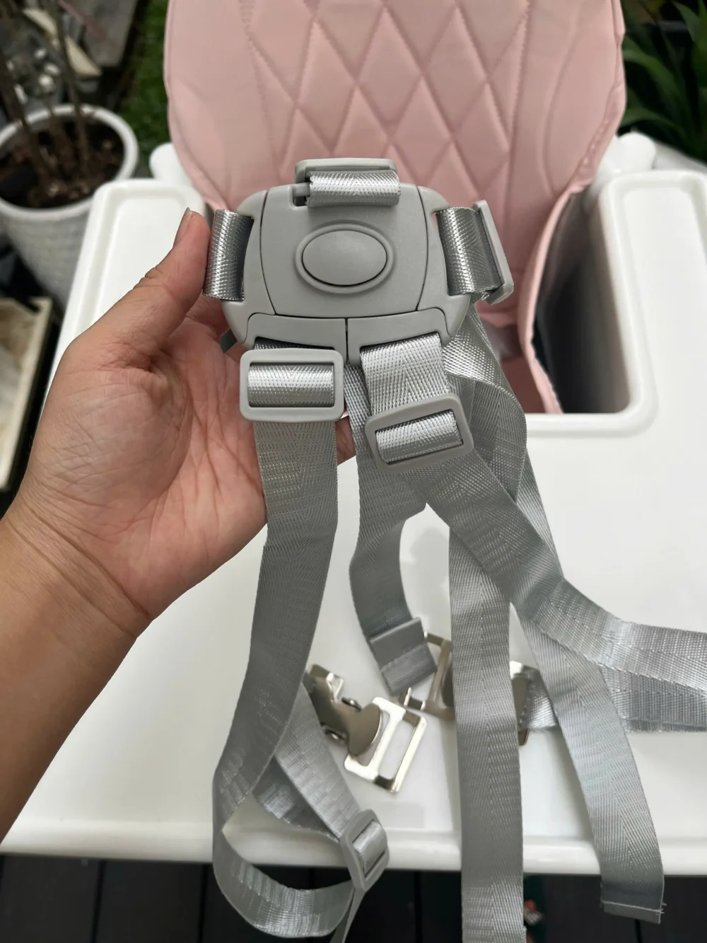 Ghế ăn dặm Babyhop kèm thanh gác chân & đệm, nâng hạ 2 nấc - Ảnh 8