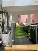 Ghế ăn dặm Babyhop kèm thanh gác chân & đệm, nâng hạ 2 nấc - Ảnh 9